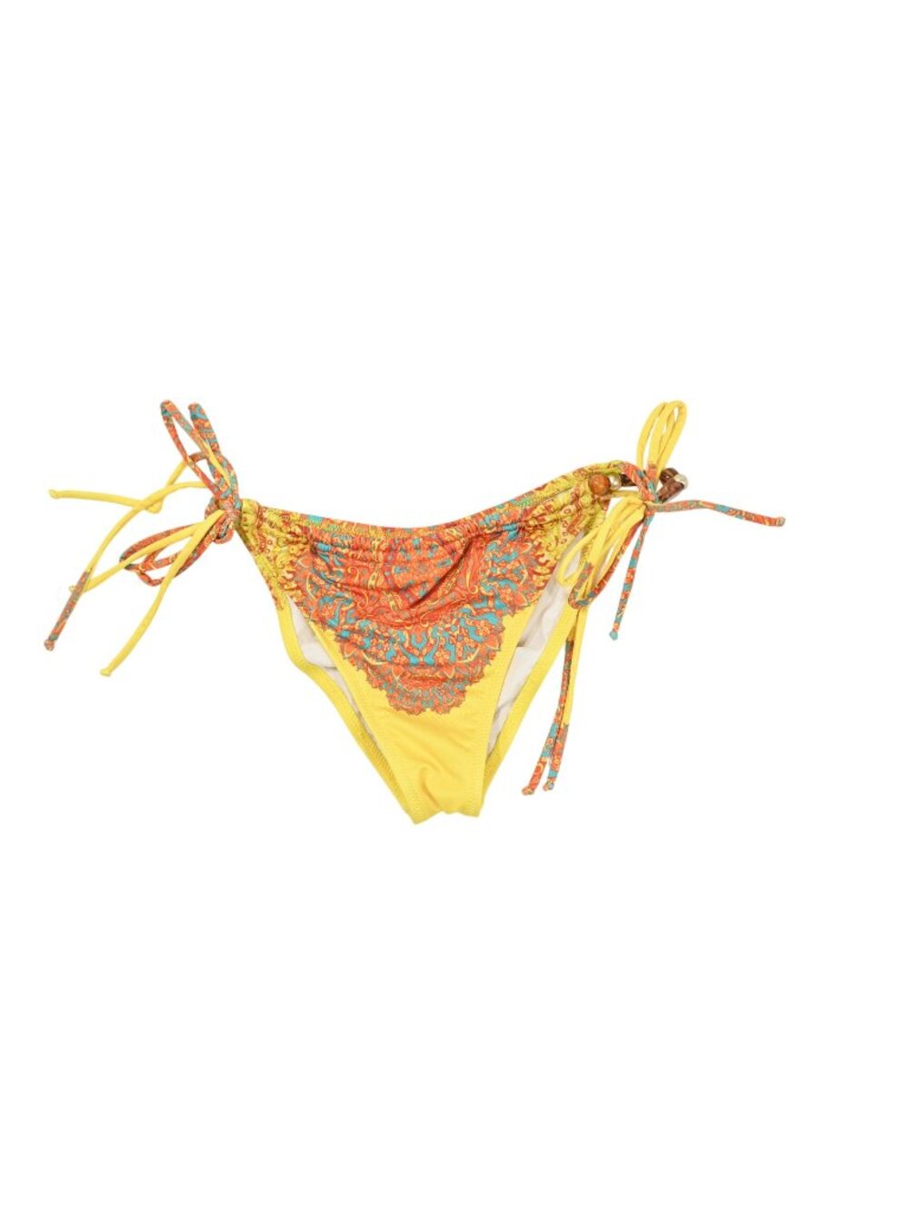 Bananhot Marilyn Printed Bikini Bottoms In Yellow Sunset